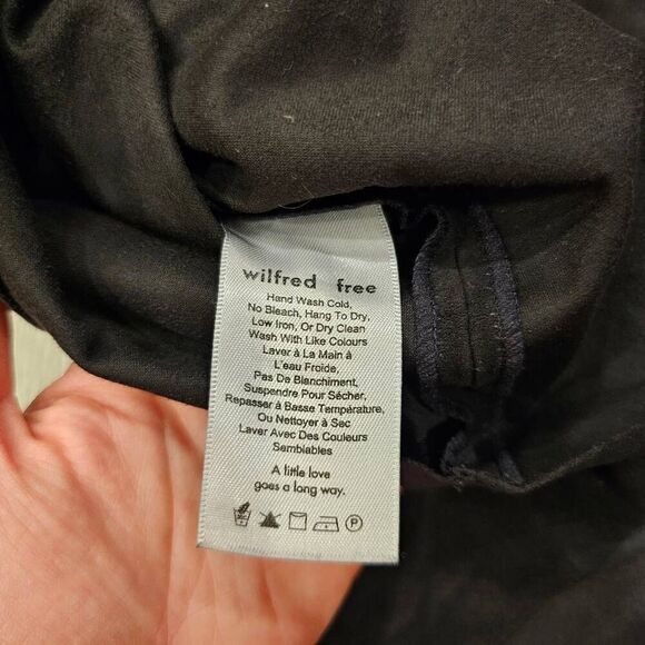 Aritzia Wilfred size M Suede Little Black Dress Cami - Picture 9 of 11